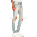 OEM manufacturer wholesale boys damaged jeans snow wash jeans